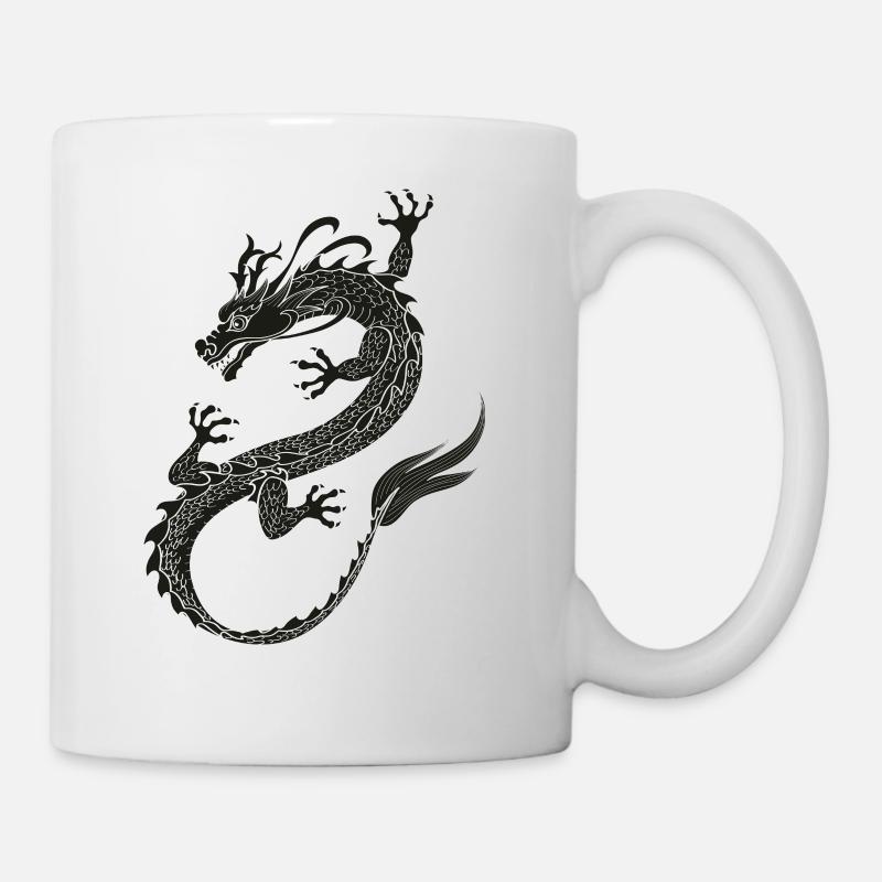 Dragonflight black - Mug - white