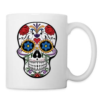 muerte skull 2 - Mug - white - Right