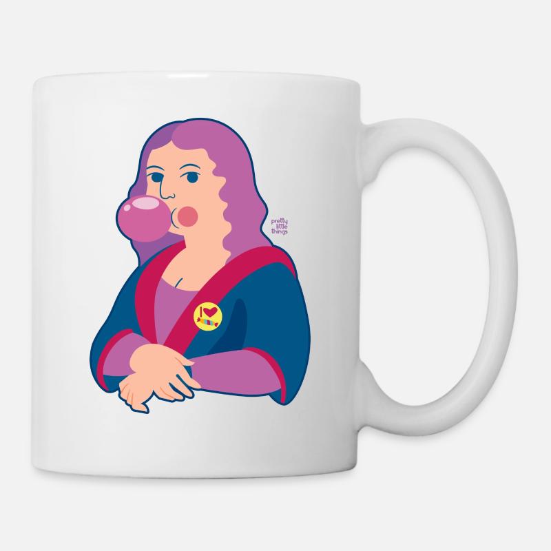 Mona Lisa chicle - Mug blanc - blanc