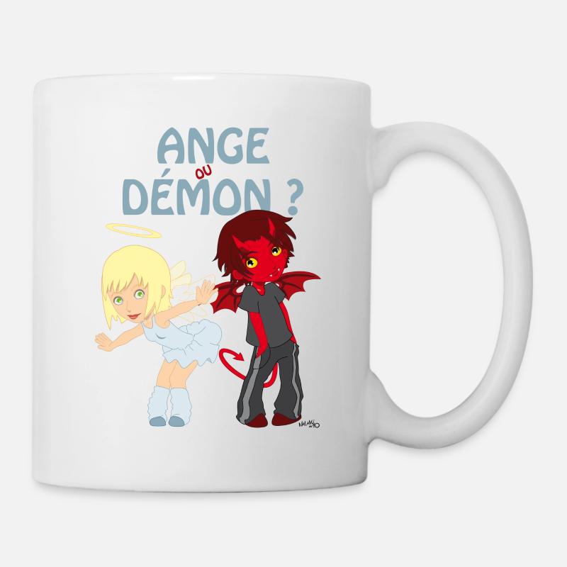 Ange ou démon ? - Mug blanc - blanc