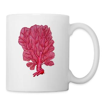 Corail - Venus Coral red - Coral Sea fans - Mug - white - Right