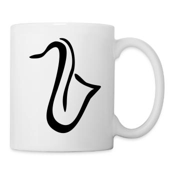 Saxophones - Mug blanc - blanc - Droite