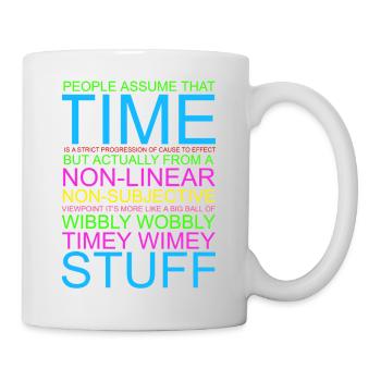 Timey Wimey Wibbly Wobbly - Tasse - Weiß - Rechts
