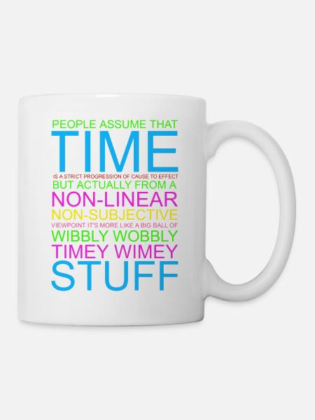 Timey Wimey Wibbly Wobbly - Tasse - Weiß