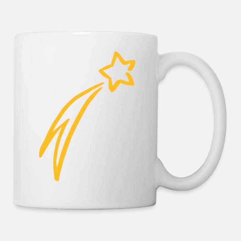 Sternschnuppe Stern Bethlehem Weihnachten Geschenk - Tasse - Weiß