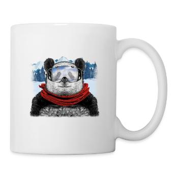 ski panda - Mug - white - Right