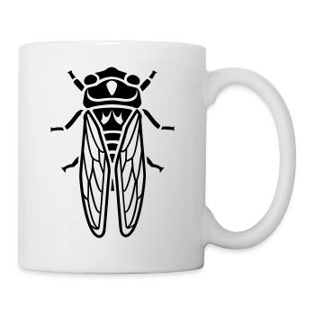 Cicada - insectes - Mug blanc - blanc - Droite