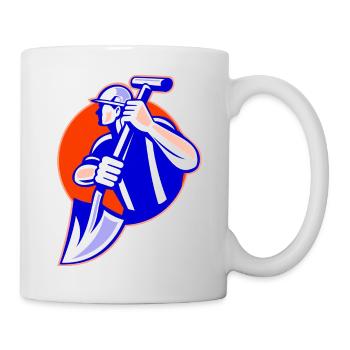 Der Baumeister - Tasse - Weiß - Rechts