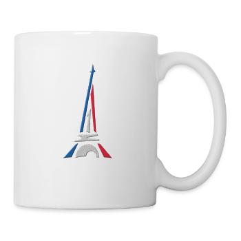 Paris et la tour Effeil - Mug blanc - blanc - Droite