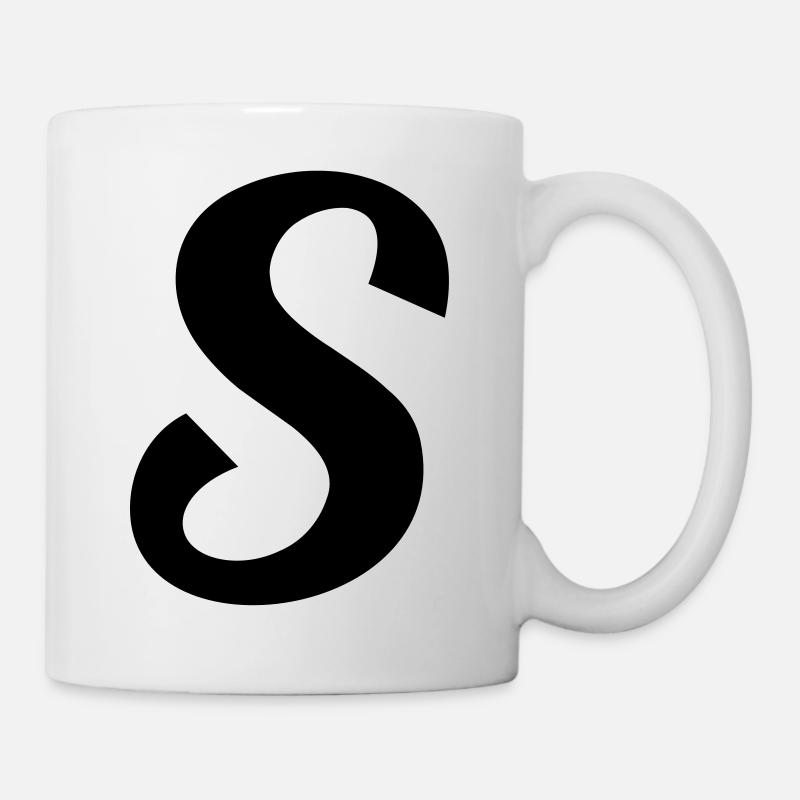 S - Tasse - Weiß