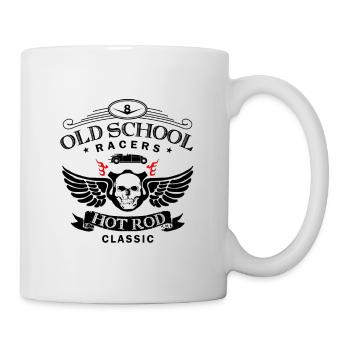 Oldschool Hot Rod Racing - Tasse - Weiß - Rechts