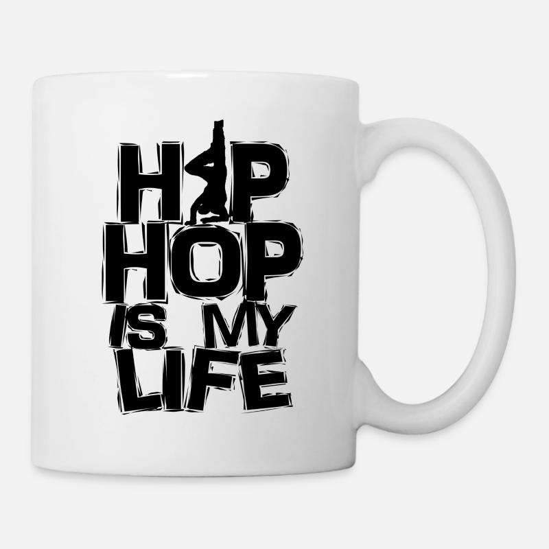 hip hop - Tasse - Weiß