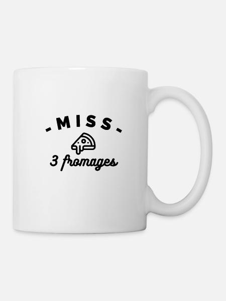 MISS pizza 3 fromages - Mug blanc - blanc