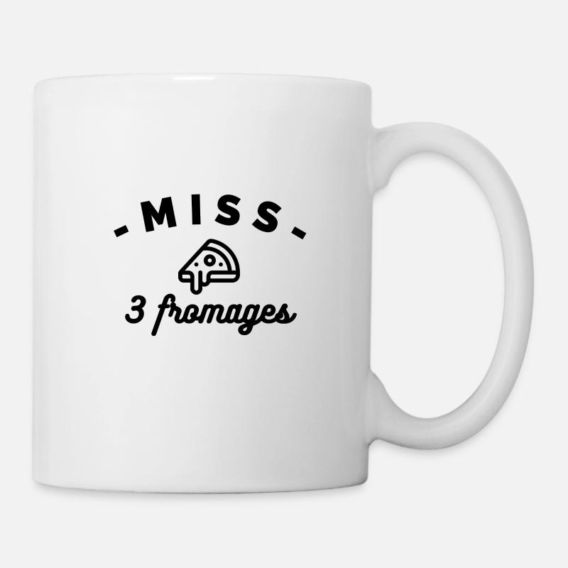 MISS pizza 3 fromages - Mug blanc - blanc