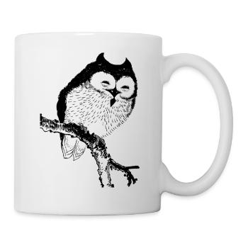 Owl Symbol Sketch - Mug - white - Right