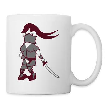 Dessin animé Ninja Idée de cadeau d’épée fantaisie - Mug blanc - blanc - Droite