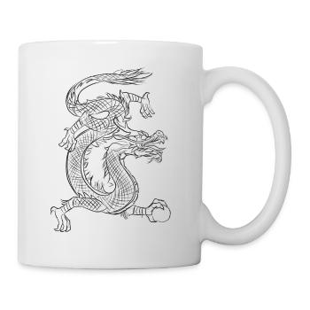 Black Dragon of the Underworld - Gift - Mug - white - Right
