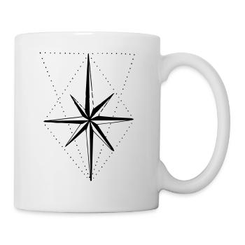 boussole - Mug blanc - blanc - Droite
