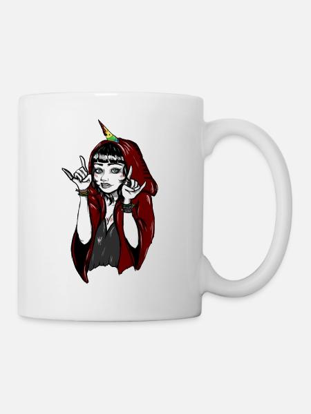 Heavy Metal Einhorn - Tasse - Weiß