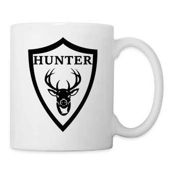 Hunter Hunter Crest cadeau Stag - Mug blanc - blanc - Droite