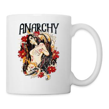 HIPPIE FLOWER CHILD - tattoo angel flowers gift - Mug - white - Right