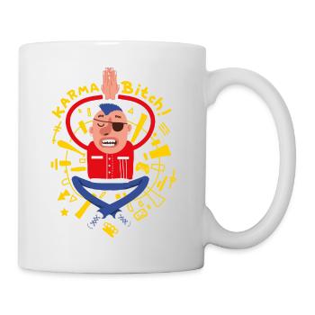 Meditating punk - Mug - white - Right