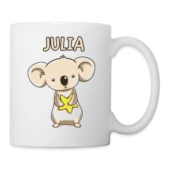 Koala enfant drôle copie cadeau d'anniversaire Julia - Mug blanc - blanc - Droite