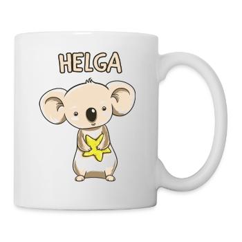 Koala enfant drôle copie cadeau d'anniversaire Helga - Mug blanc - blanc - Droite