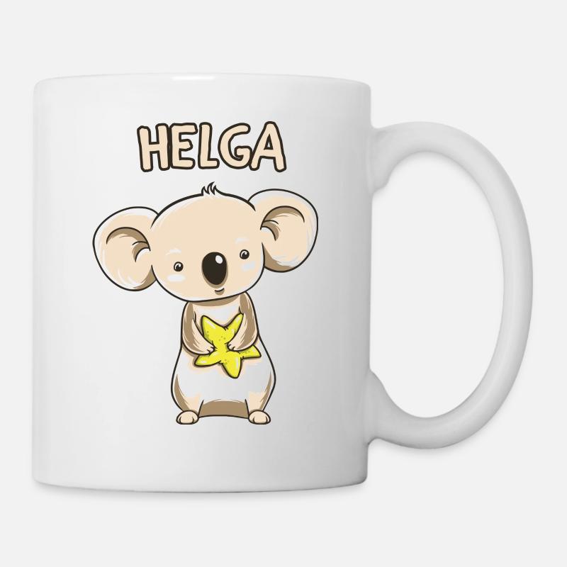 Koala enfant drôle copie cadeau d'anniversaire Helga - Mug blanc - blanc