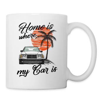 Home is where my car is W124 - Mug - white - Right