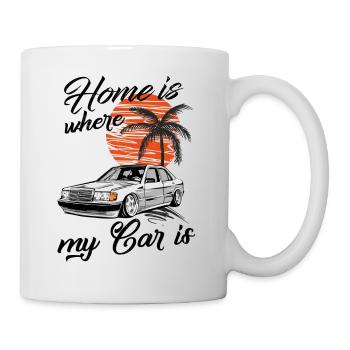 home is where my car is W201 190E - Mug - white - Right