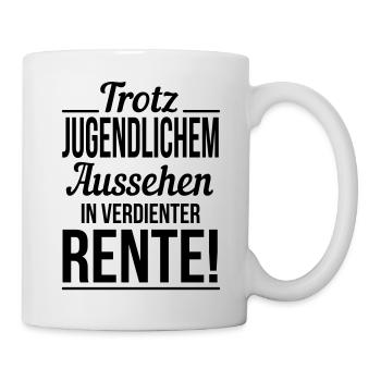 In verdienter Rente - Tasse - Weiß - Rechts