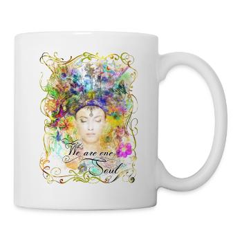 Natur Spirituell Farbenfroh Shirt für Frauen - Tasse - Weiß - Rechts