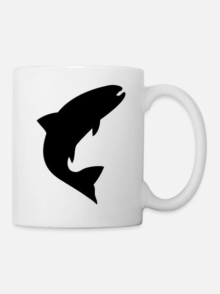 forelle_f1 - Tasse - Weiß