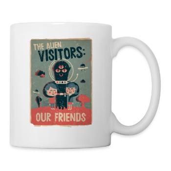 The alien visitors - Mug blanc - blanc - Droite