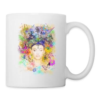 Natur Spirituell Farbenfroh Yoga Shirt für Frauen - Mug - white - Right