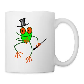 Tanzender Frosch - Tasse - Weiß - Rechts