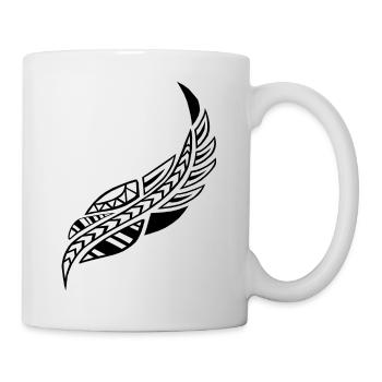 Stammes-Feder - Tasse - Weiß - Rechts