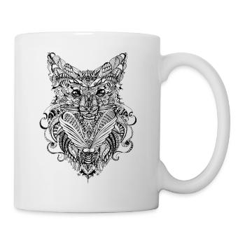 Fox doodle - Mug - white - Right