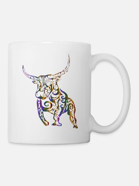 Taureau tribal - Mug blanc - blanc
