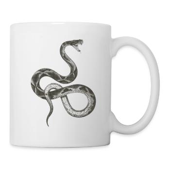 Schlange / Snake - Tasse - Weiß - Rechts