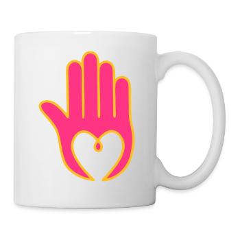 Ornement emblème Mandala07 - Mug blanc - blanc - Droite