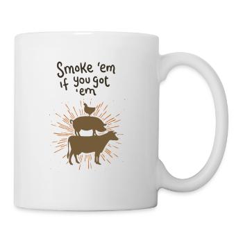 Delicious meat for the grill - Mug - white - Right