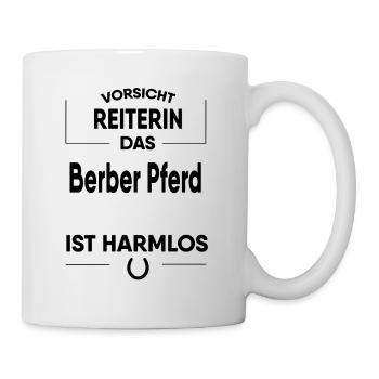 Berber Pferd Geschenk - Tasse - Weiß - Rechts