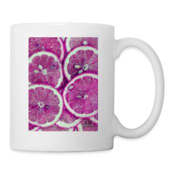 zitrone - Tasse - Weiß - Rechts