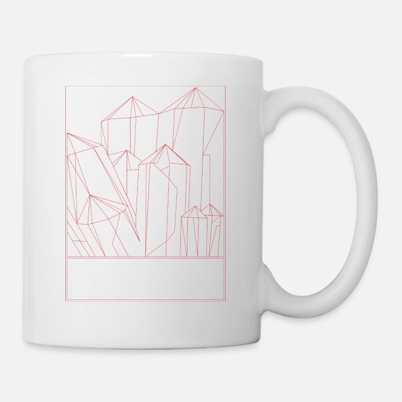 Crystal red - Mug - white