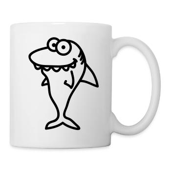 shark - Tasse - Weiß - Rechts