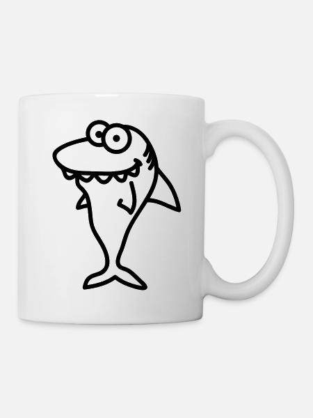 shark - Tasse - Weiß