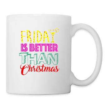 shirt de vendredi - Mug blanc - blanc - Droite