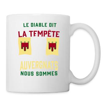 Tempête Auvergnats - Mug blanc - blanc - Droite